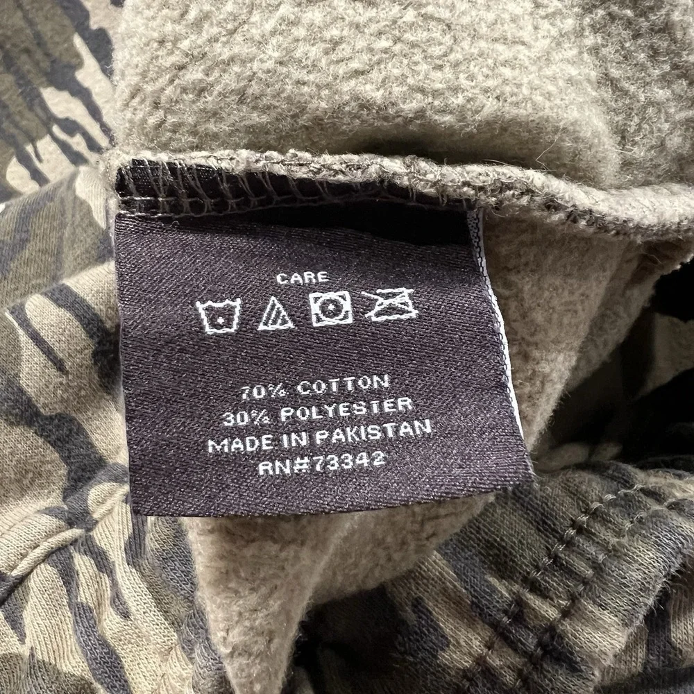 Mossy Oak Sweatpants Mens M Green Brown Cotton Mill Vintage Joggers Pockets